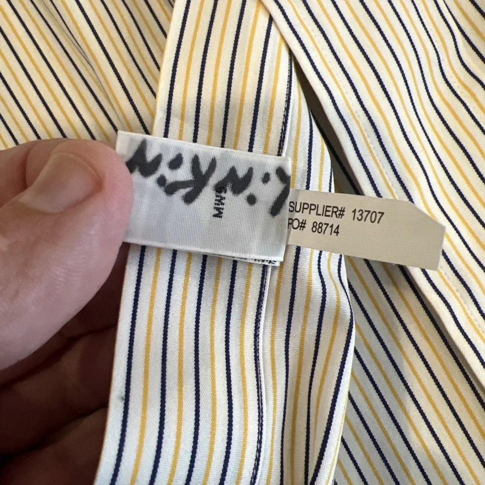 Polo Ralph Lauren Regent Custom Fit Striped Button-Down Shirt Size 18-36/37